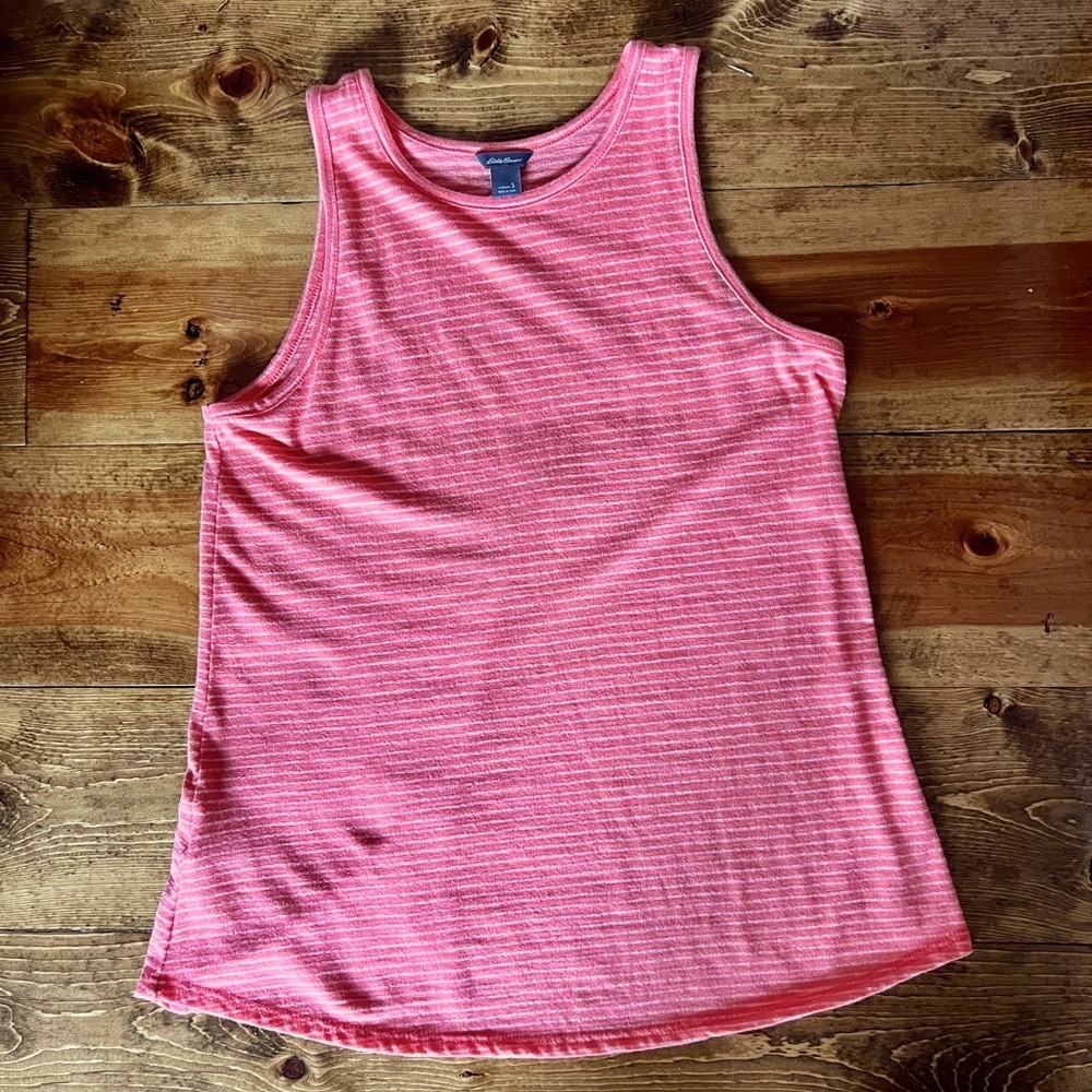 Eddie Bauer Tangerine Striped Women's Tank Top
